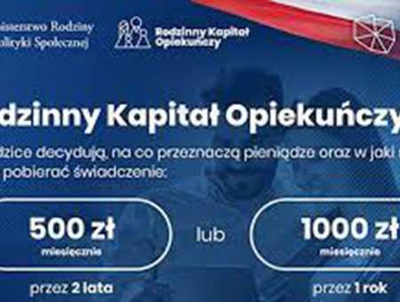 Rodzinny kapitał już działa