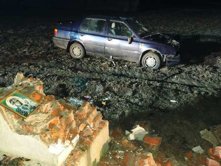 Pijany wjechał w przydrożną kapliczkę