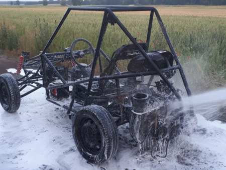 Zapalił się quad