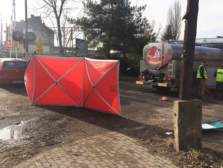 Rowerzysta zginął na miejscu